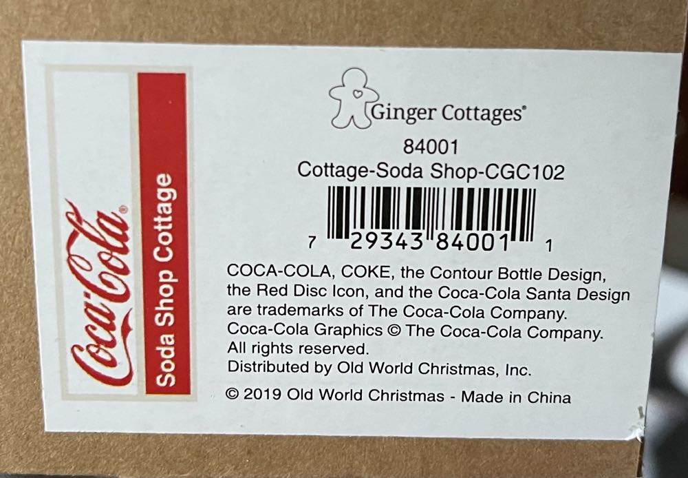 84001 (CGC102) Ginger Cottages - Cottage-Soda Shop  ornament collectible - Main Image 2