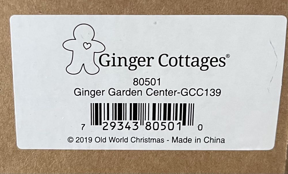 80501 (GCC139) Ginger Cottages - Ginger Garden Center  ornament collectible - Main Image 2