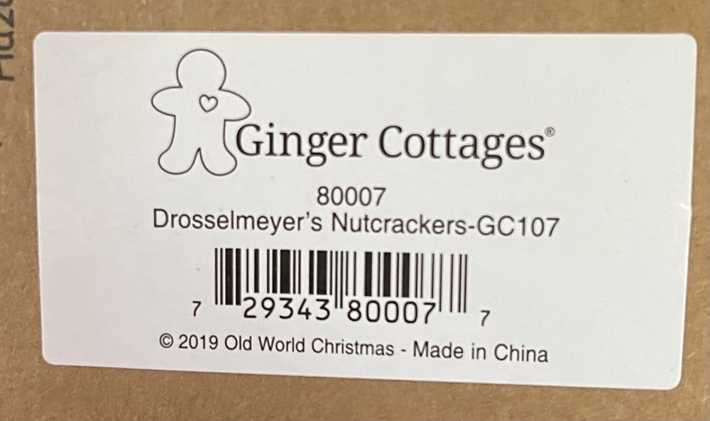 80007 (GC107) Ginger Cottages - Drosselmeyer’s Nutcrackers  ornament collectible - Main Image 2