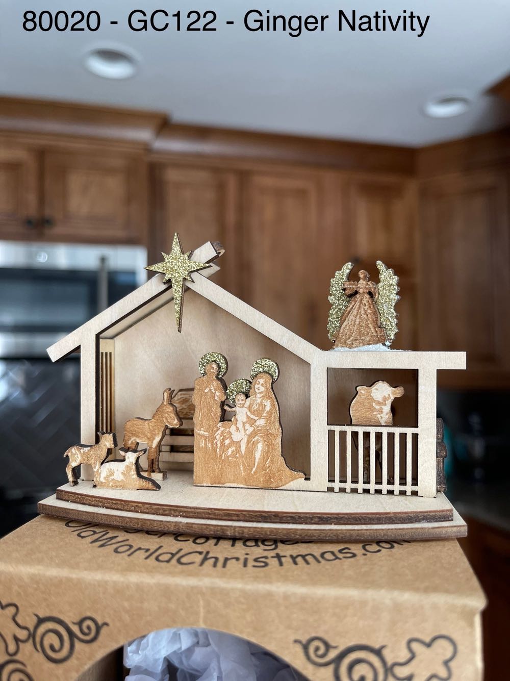 80020 (GC122) Ginger Cottages - Ginger Nativity  ornament collectible - Main Image 1