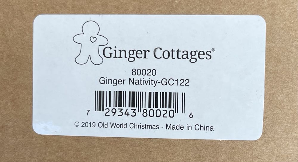 80020 (GC122) Ginger Cottages - Ginger Nativity  ornament collectible - Main Image 2