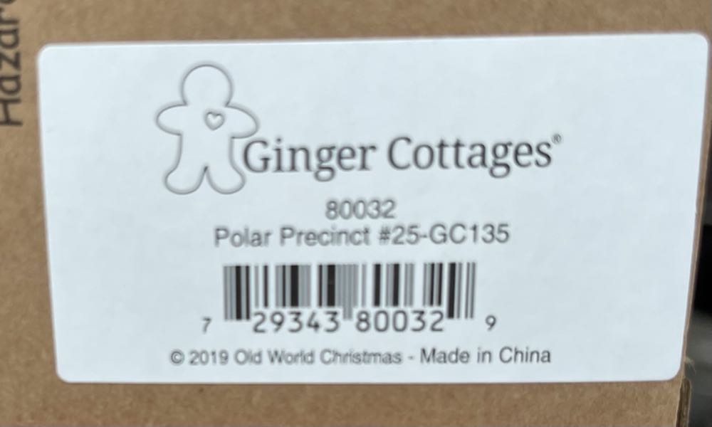 80032 (GC135) Ginger Cottages - Polar Precinct #25  ornament collectible - Main Image 2