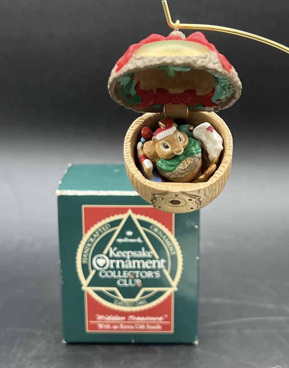 Hidden Treasure With Miniature - Keepsake Of Membership (Hallmark KOC Member Exclusive) ornament collectible - Main Image 2