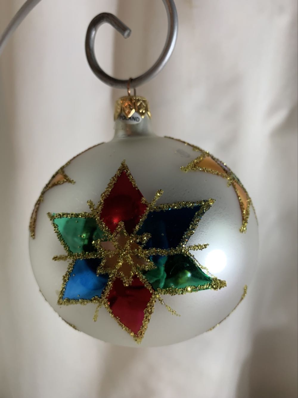 Starflower White  (Christmas Tree Ornament) ornament collectible - Main Image 2