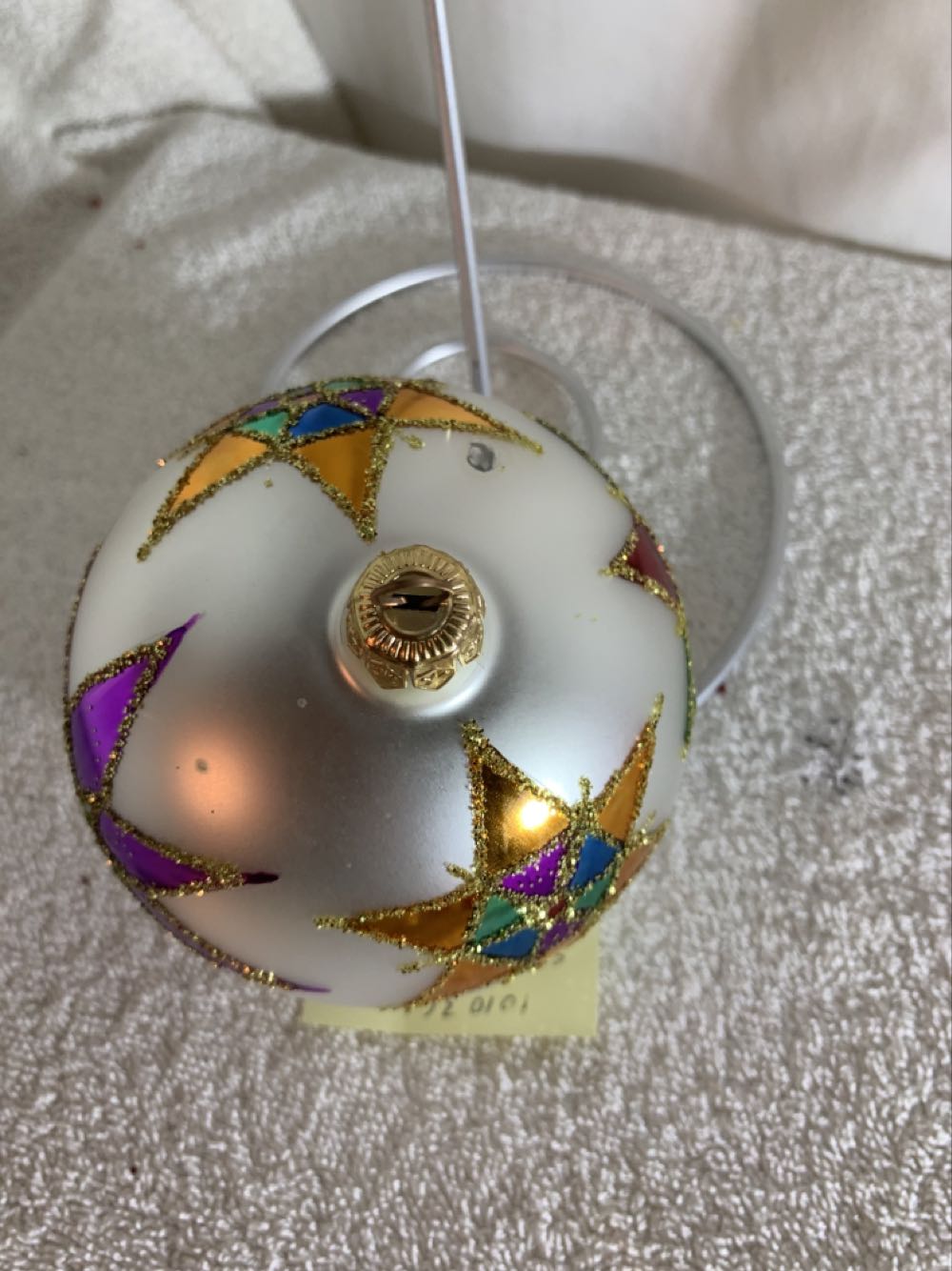 Starflower White  (Christmas Tree Ornament) ornament collectible - Main Image 3