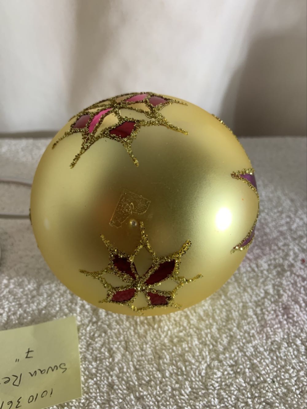 Starflower White  (Christmas Tree Ornament) ornament collectible - Main Image 4