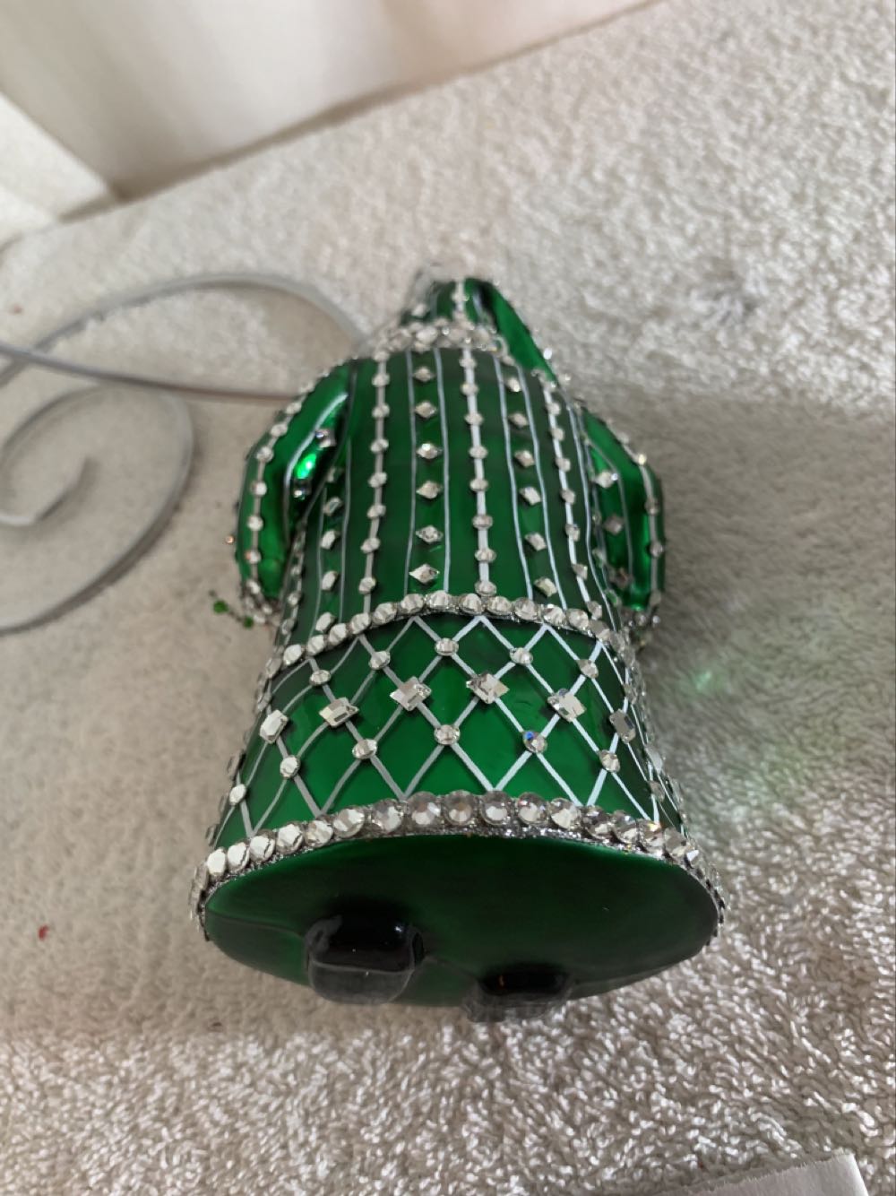 Anniversary Nicholas, Lighting The Tree, Green&Silver, Matte & Lacquered - Anniversary (Christmas Tree Ornament) ornament collectible - Main Image 4