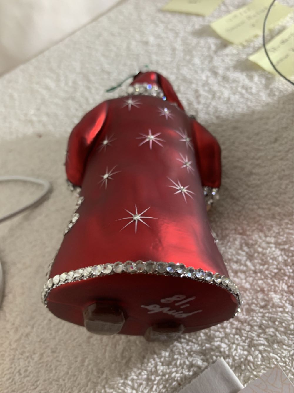 Anniversary Nicholas, Let’s Decorate, Red Matte - Anniversary (Santa) ornament collectible - Main Image 3