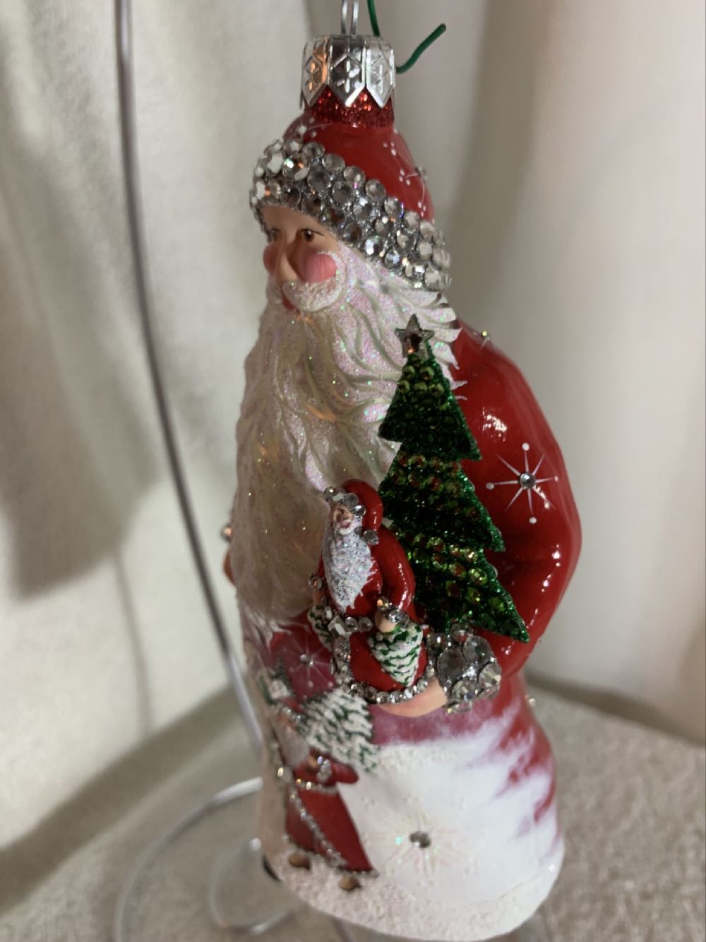 Anniversary Nicholas, Through The Woods, Red - Anniversary (Santa) ornament collectible - Main Image 2