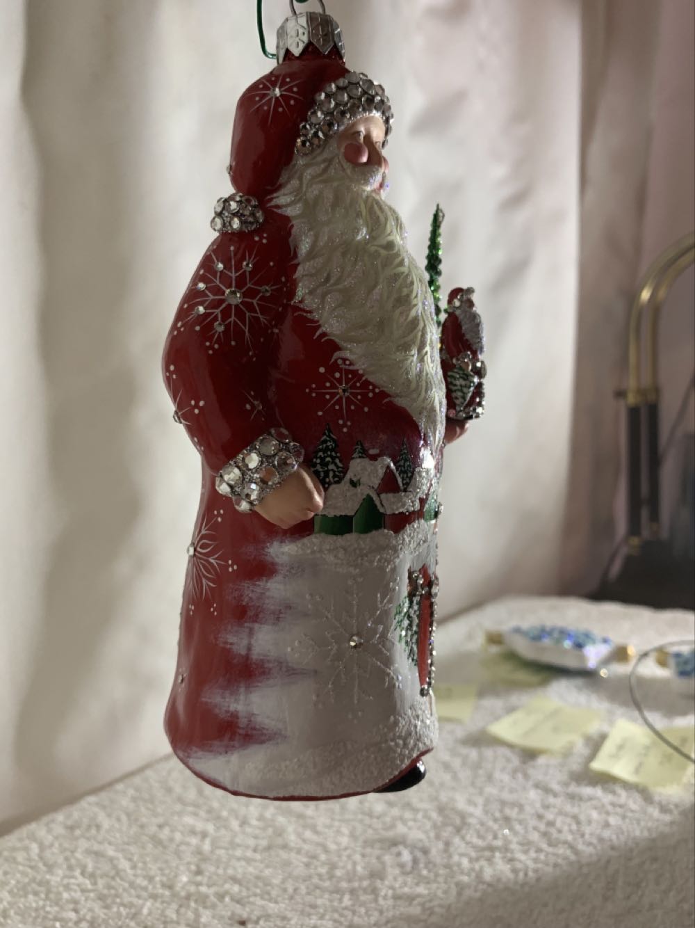 Anniversary Nicholas, Through The Woods, Red - Anniversary (Santa) ornament collectible - Main Image 3