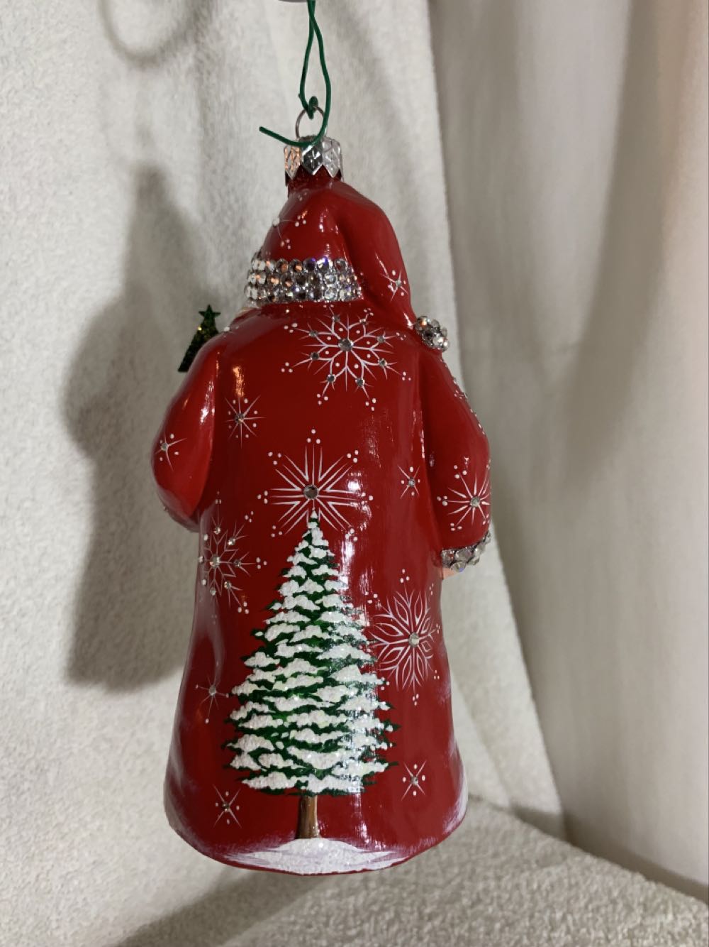 Anniversary Nicholas, Through The Woods, Red - Anniversary (Santa) ornament collectible - Main Image 4