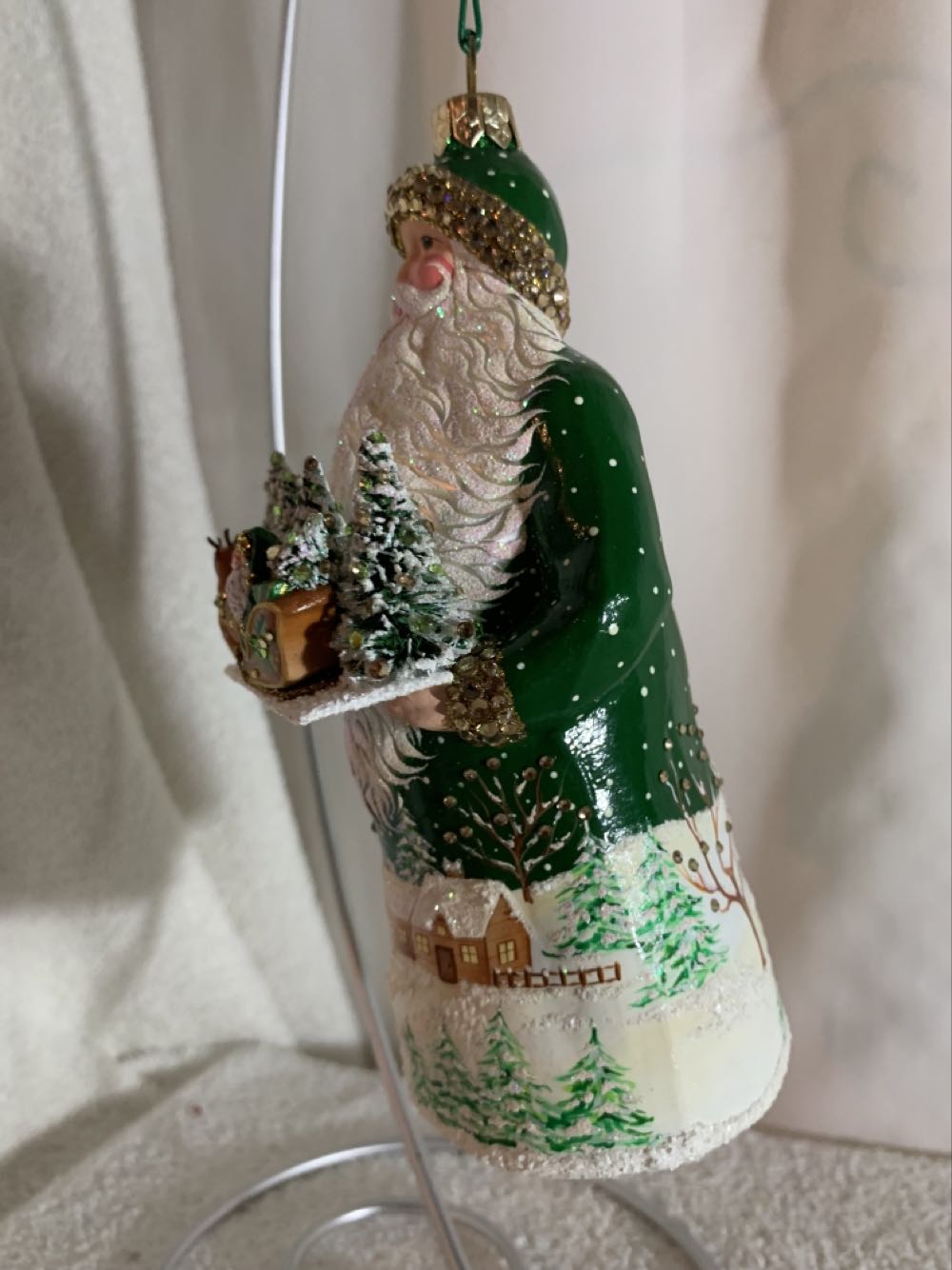 Winter Passage, Green, On This Very Christmas Night - Winter passage (Santa) ornament collectible - Main Image 3