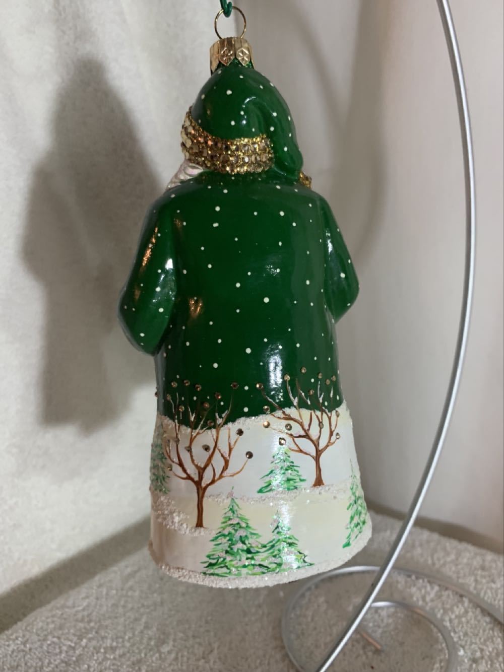 Winter Passage, Green, On This Very Christmas Night - Winter passage (Santa) ornament collectible - Main Image 4