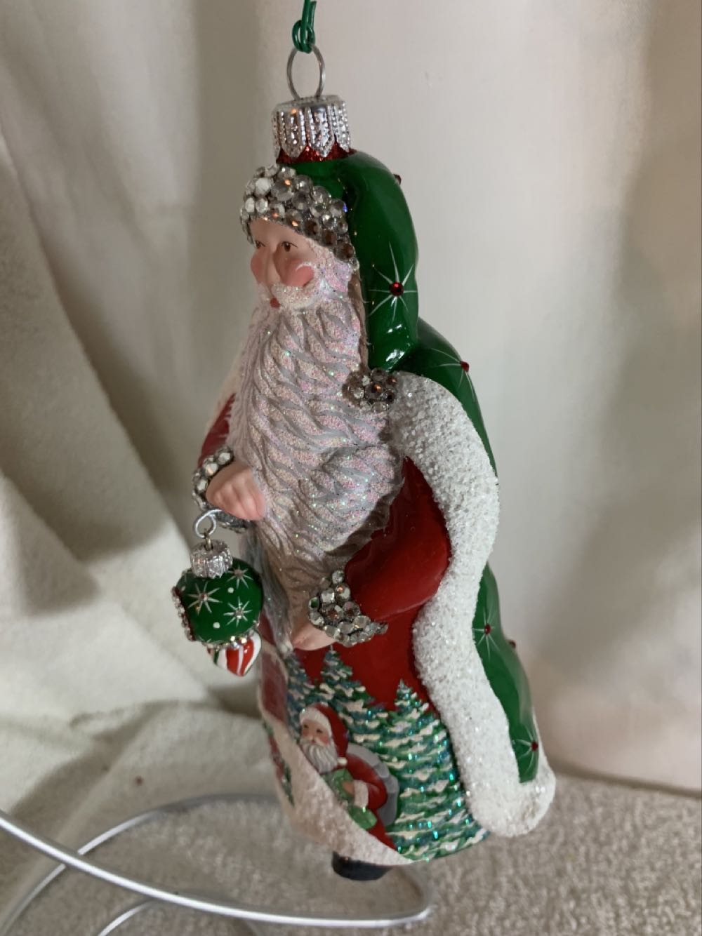 Luxembourg Claus, Red&Green - Luxembourg Claus (Santa) ornament collectible - Main Image 2