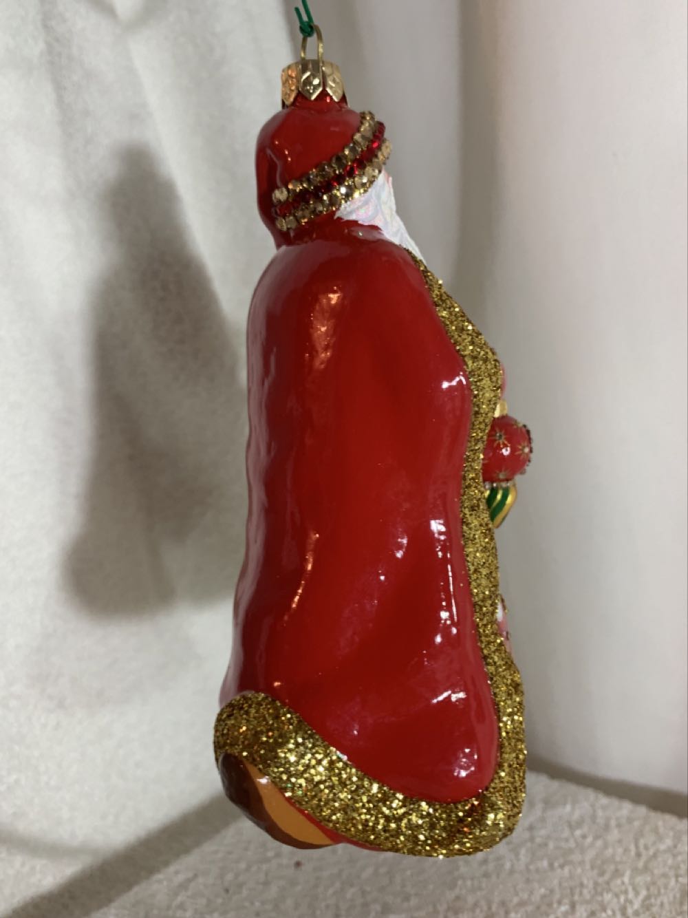 Luxembourg Claus, Red & Gold, Midnight Ride - Luxembourg Claus (Santa) ornament collectible - Main Image 4