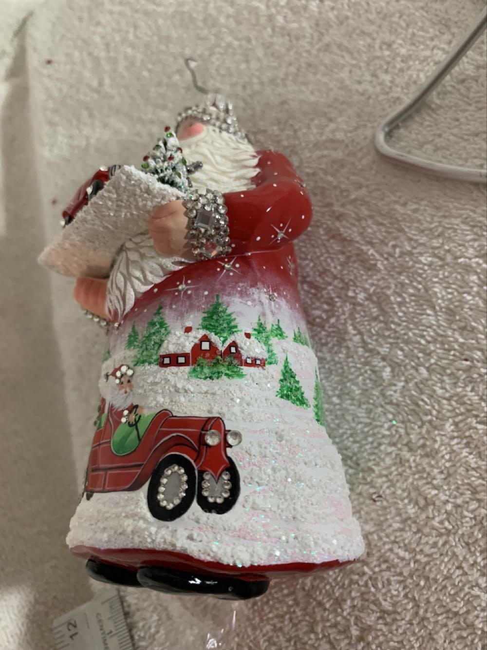 The Gift, Red, Vintage Automobile - The Gift (Santa) ornament collectible - Main Image 3