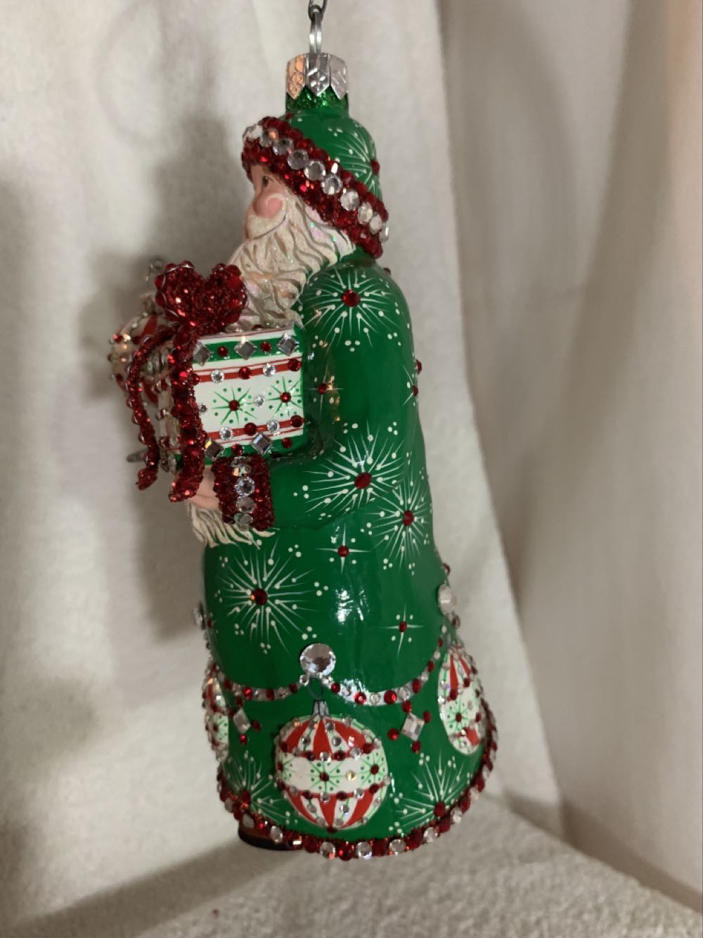 Decorating! Green Ornamental - Decorating! (Santa) ornament collectible - Main Image 3