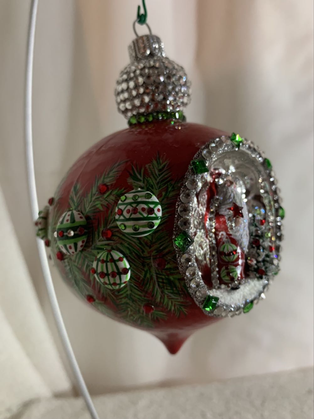 Anniversary Reflector, Red - Anniversary Reflector (Christmas Tree Ornament) ornament collectible - Main Image 2