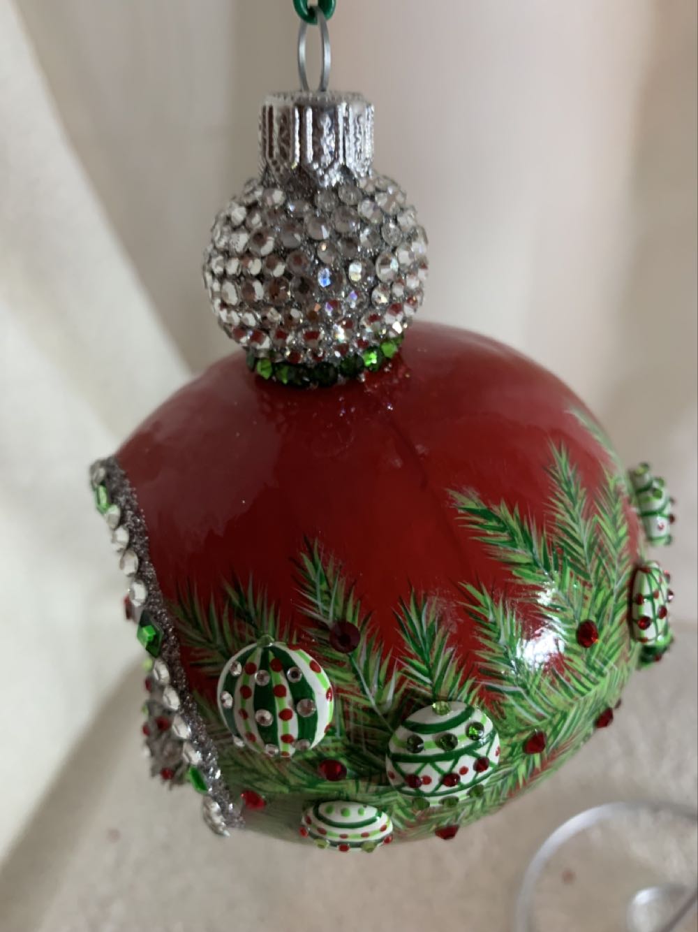 Anniversary Reflector, Red - Anniversary Reflector (Christmas Tree Ornament) ornament collectible - Main Image 3