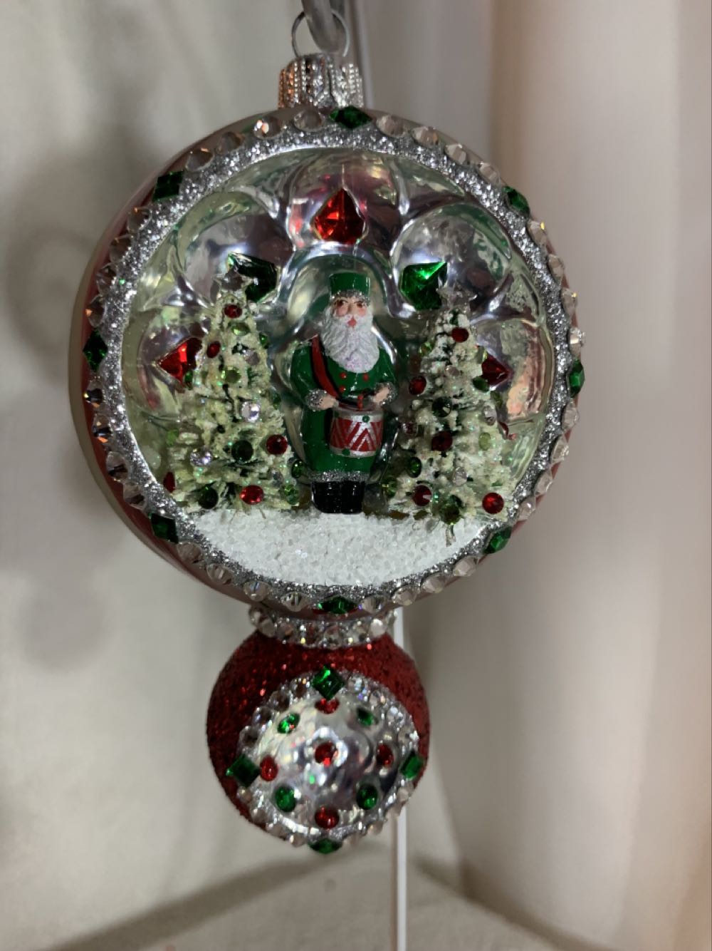 Briolette, Red & Green - Briolette (Christmas Tree Ornament) ornament collectible - Main Image 1