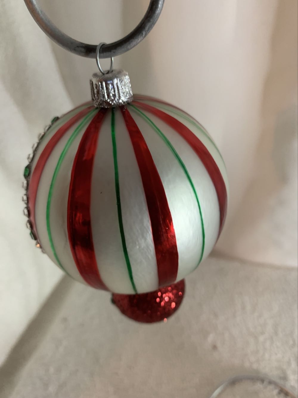 Briolette, Red & Green - Briolette (Christmas Tree Ornament) ornament collectible - Main Image 3