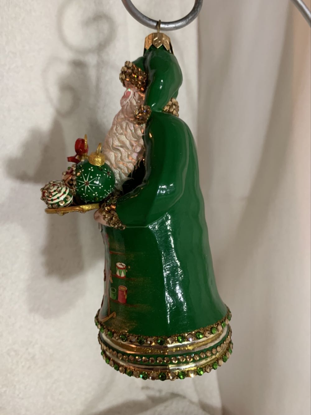 Bedecking, Pine Green  (Santa) ornament collectible - Main Image 3
