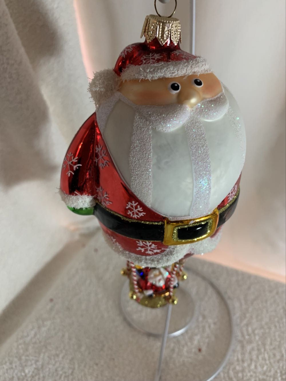 Santa In Balloon  (Air Balloon) ornament collectible [Barcode 086131100581] - Main Image 2