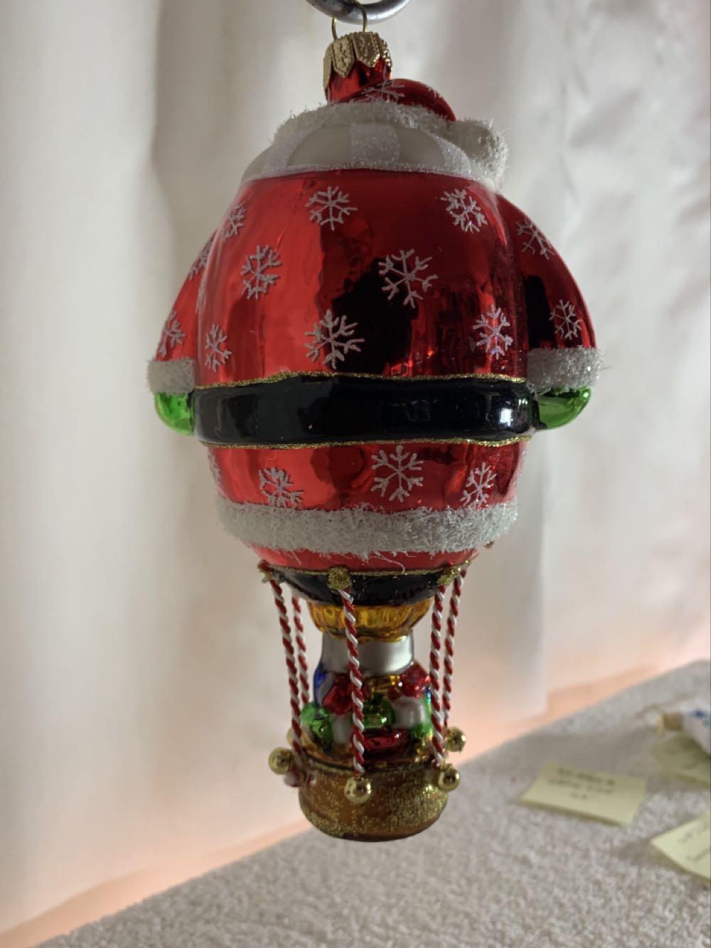 Santa In Balloon  (Air Balloon) ornament collectible [Barcode 086131100581] - Main Image 4