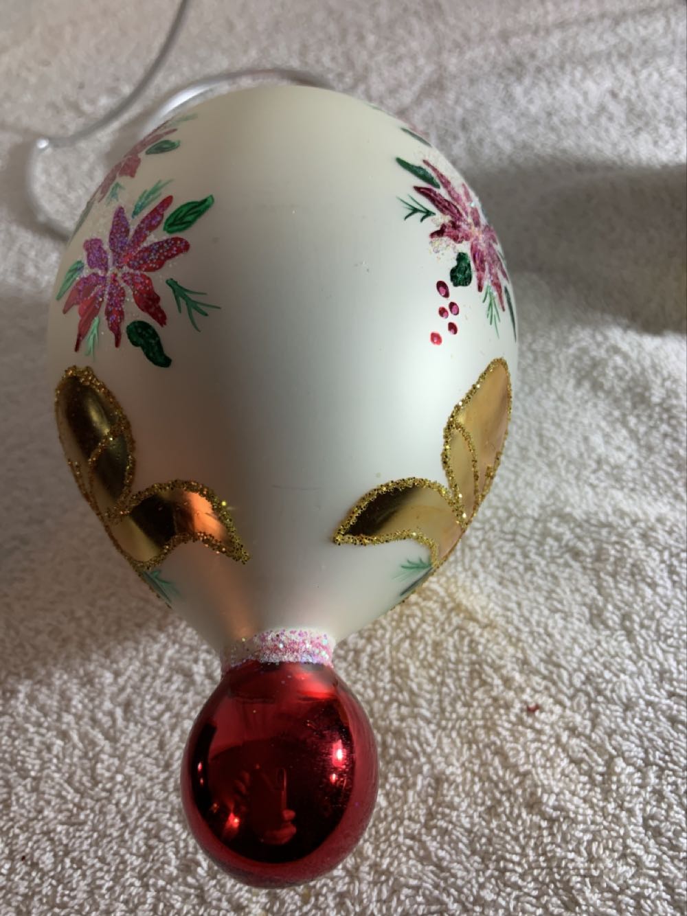 Poinsettia Elegance  (Christmas Tree Ornament) ornament collectible - Main Image 2