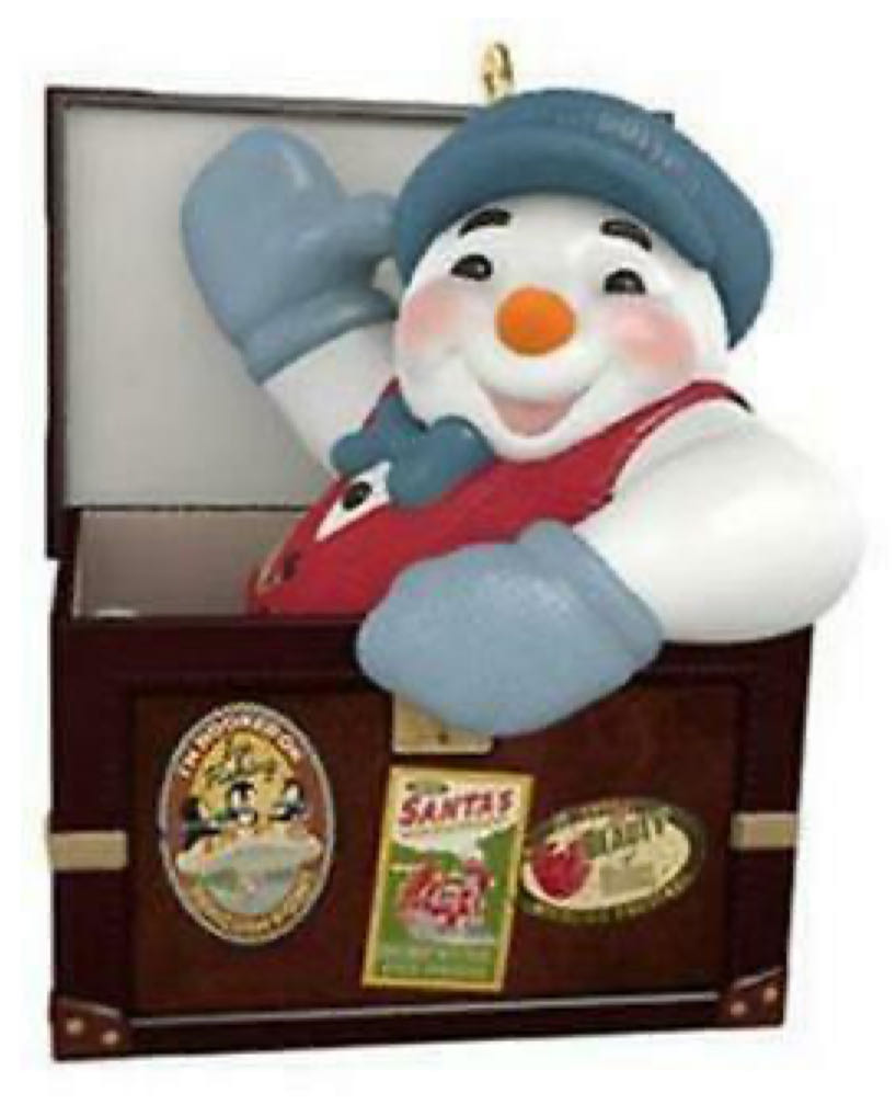 Ramblin’ Snowman  (Snowman, Travel) ornament collectible - Main Image 2
