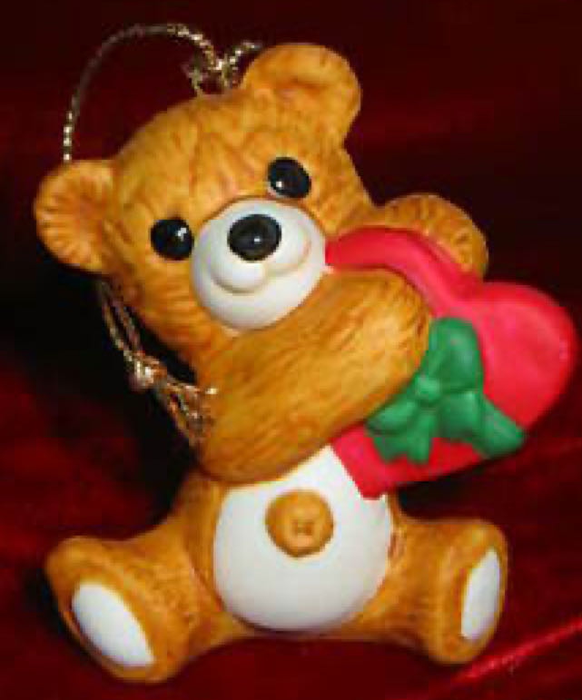 Cinnamon Bear #6 - Cinnamon Bear (Teddy Bear- Valentine) ornament collectible - Main Image 2