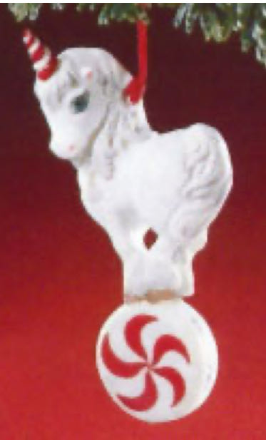 Merry-Mint Unicorn  (Seasons Treatings) ornament collectible - Main Image 2