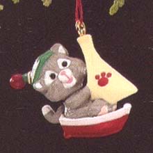 Miniature Kittens In Toyland #3 - Kittens In Toyland (Cat, Sailboat, Mini) ornament collectible - Main Image 2