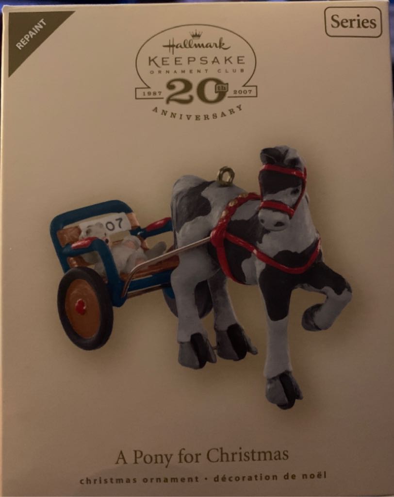 Pony For Christmas - 20th Anniversary, A - A Pony For Christmas (Horse) ornament collectible - Main Image 1