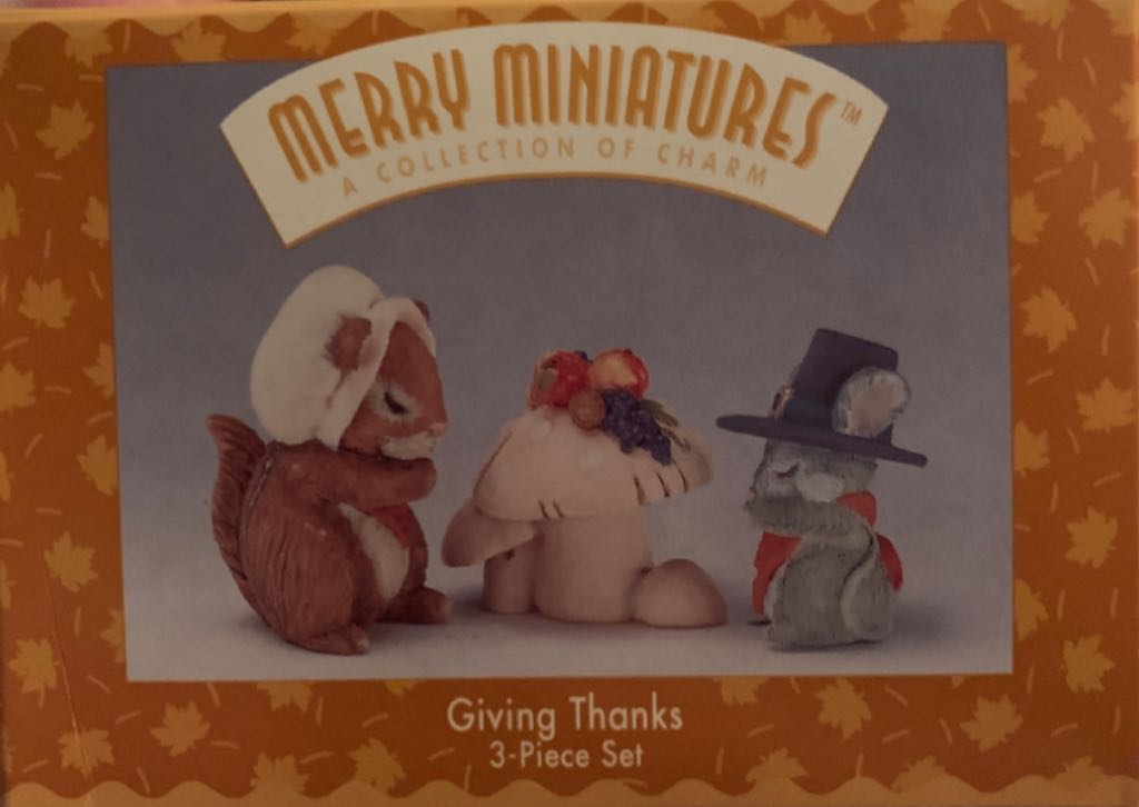 Giving Thanks - Merry Miniatures - Merry Miniatures A Collection Of Charm (Thanksgiving - Holidays 1996) ornament collectible [Barcode 015012307979] - Main Image 1