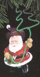 Santa’s Roundup  (Santa, Western) ornament collectible - Main Image 2