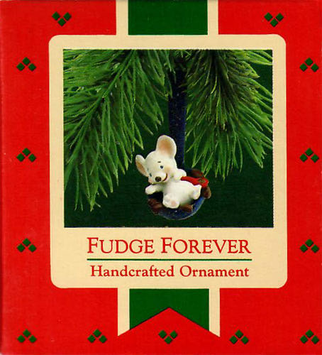 Fudge Forever  (Mouse- Spoon- Fudge- Food) ornament collectible - Main Image 1