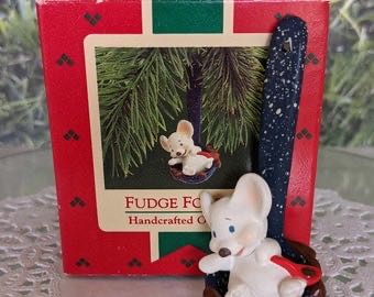 Fudge Forever  (Mouse- Spoon- Fudge- Food) ornament collectible - Main Image 4