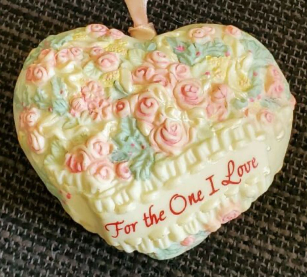 For the One I Love  (Heart) ornament collectible - Main Image 2