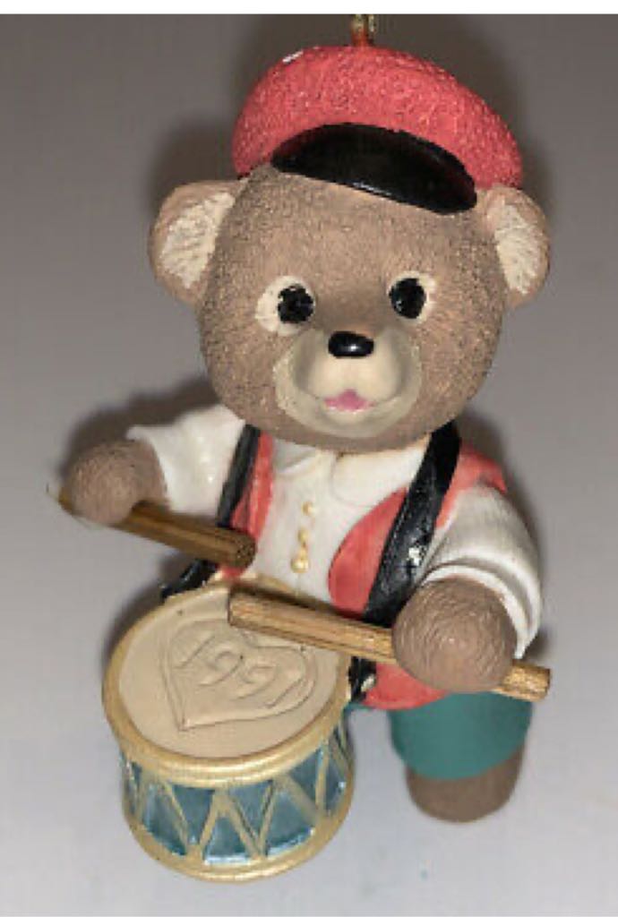 Fanfare Bear - Tender Touches Collection (Bear- Drum- Patriotic) ornament collectible - Main Image 2