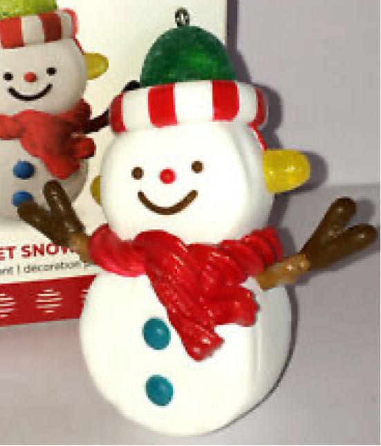 Sweet Snowman 2017  (Gumdrop, Snowman) ornament collectible - Main Image 2