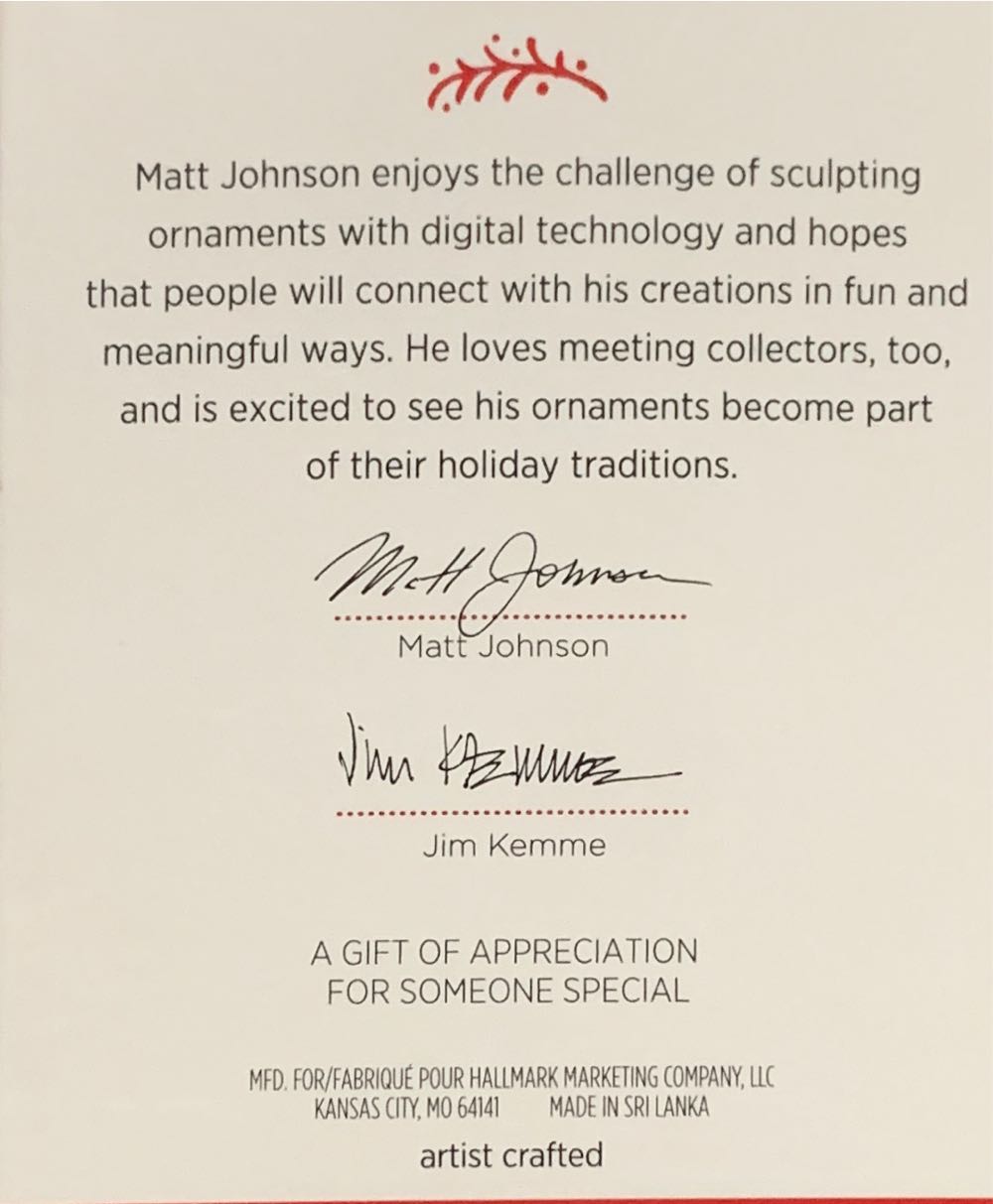 Sweet Snowman 2017  (Gumdrop, Snowman) ornament collectible - Main Image 3