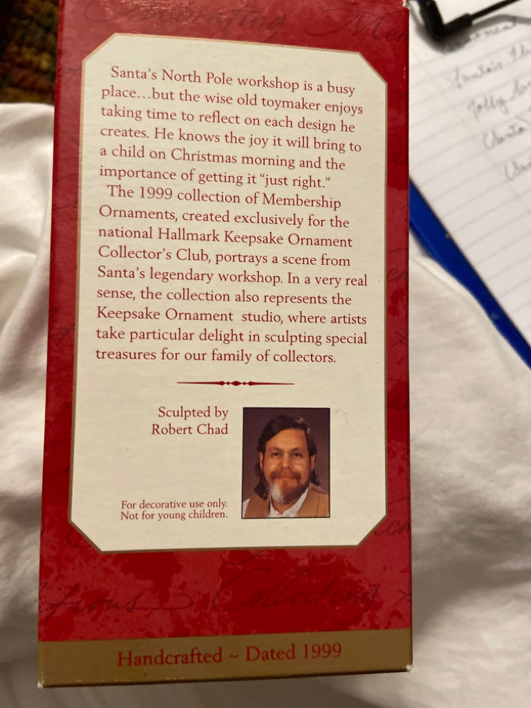 The Toymaker’s Gift - Collectors Club Series ornament collectible - Main Image 2