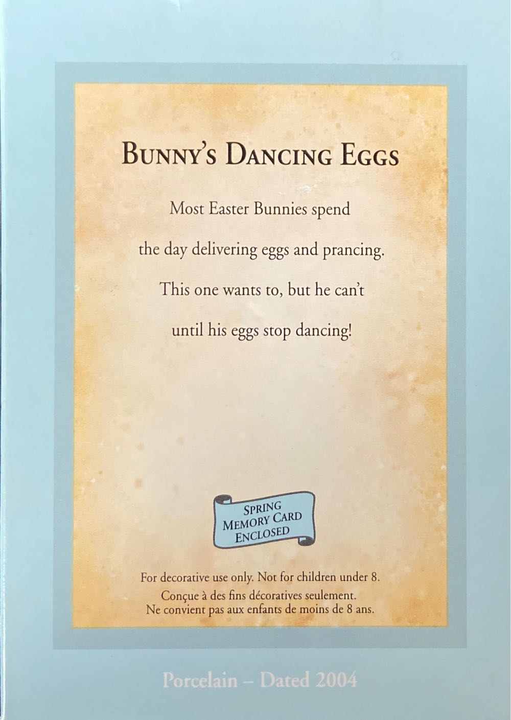 Easter Collection Bunny’s Dancing Eggs. - Keepsake Ornament (Bunny’s Dancing Eggs) ornament collectible [Barcode 015012785821] - Main Image 2