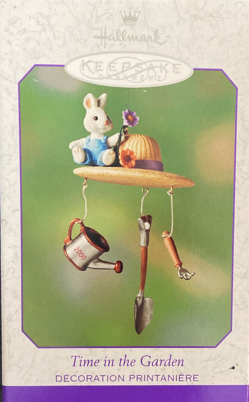 Easter Collection Time In The Garden QE08511 - Keepsake Ornament (Spring) ornament collectible [Barcode 015012554717] - Main Image 2