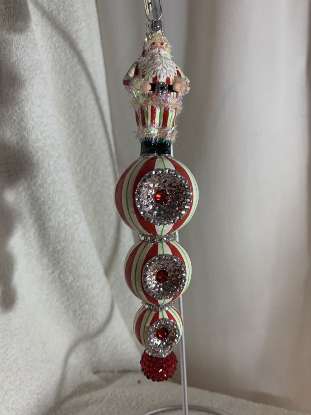Père Debout, Christmas Stripe (Santa) ornament collectible - Main Image 1