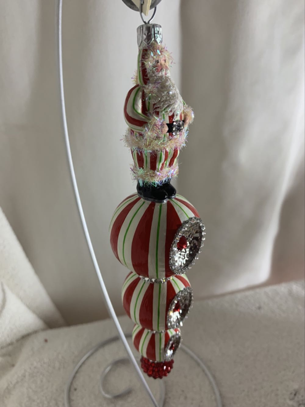 Père Debout, Christmas Stripe (Santa) ornament collectible - Main Image 2