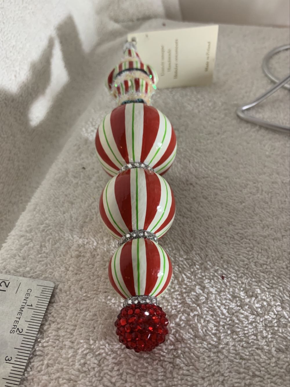 Père Debout, Christmas Stripe (Santa) ornament collectible - Main Image 4