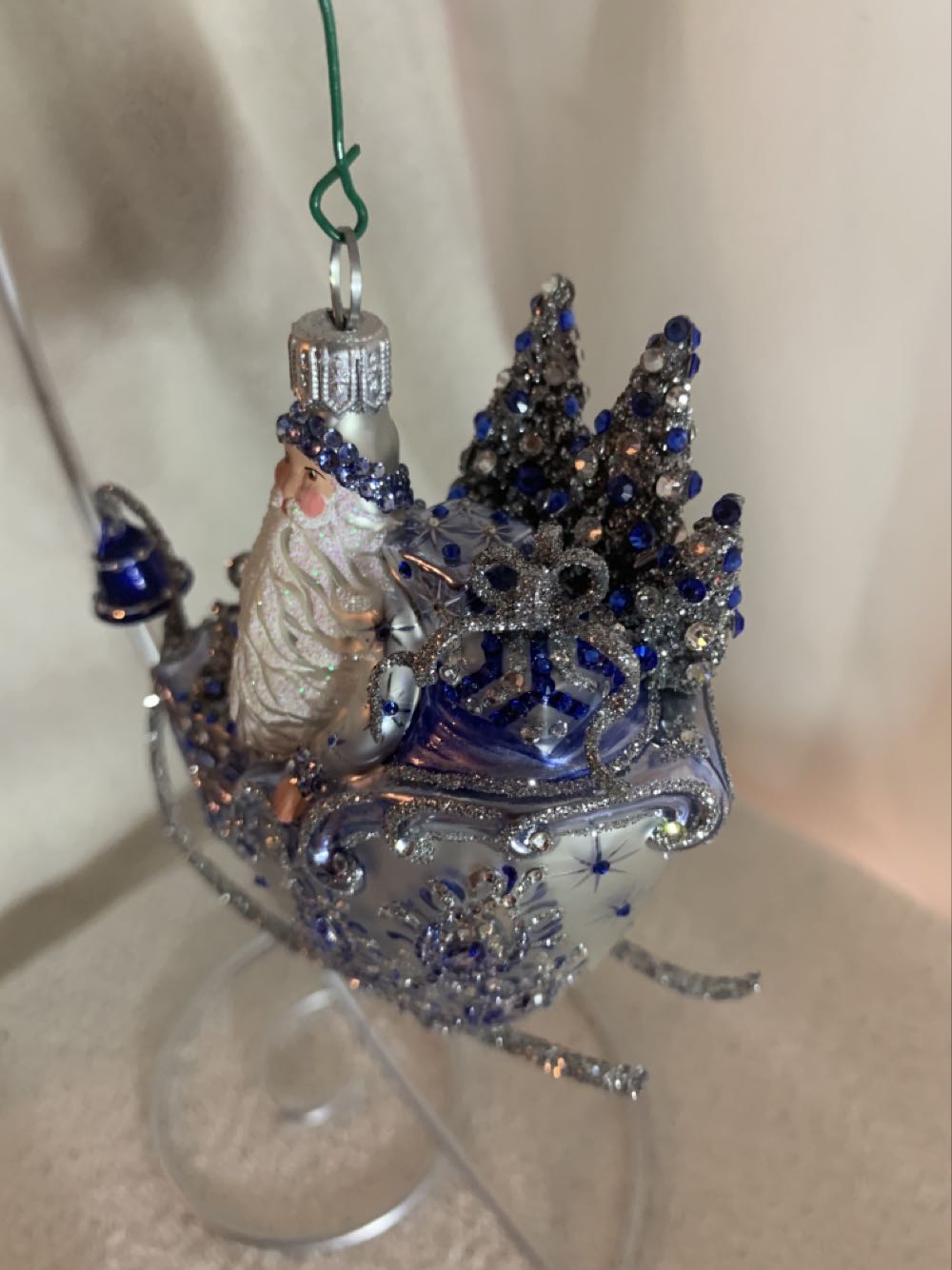 Sleigh Bells Ring, Ice Blue  (Christmas Tree Ornament) ornament collectible - Main Image 2
