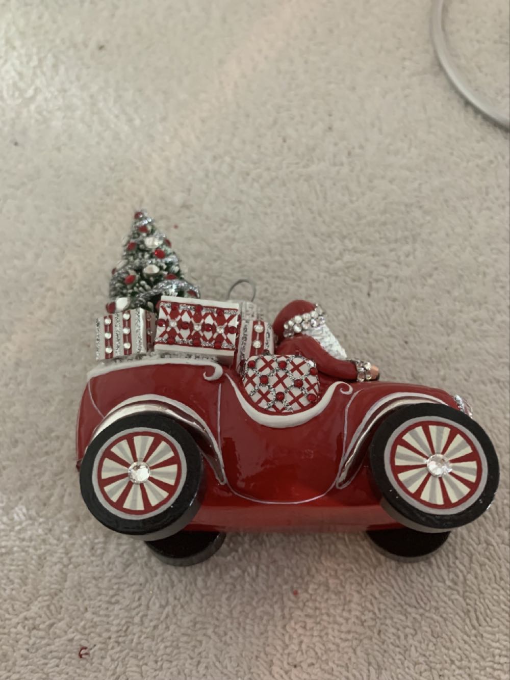 Gifted Journey, Red & Silver  (Santa) ornament collectible - Main Image 4